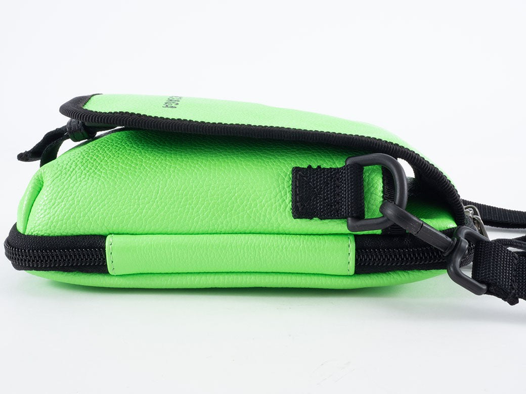 BALENCIAGA Explorer Crossbody Shoulder Bag Green Leather 593329 Pouch Preowned17