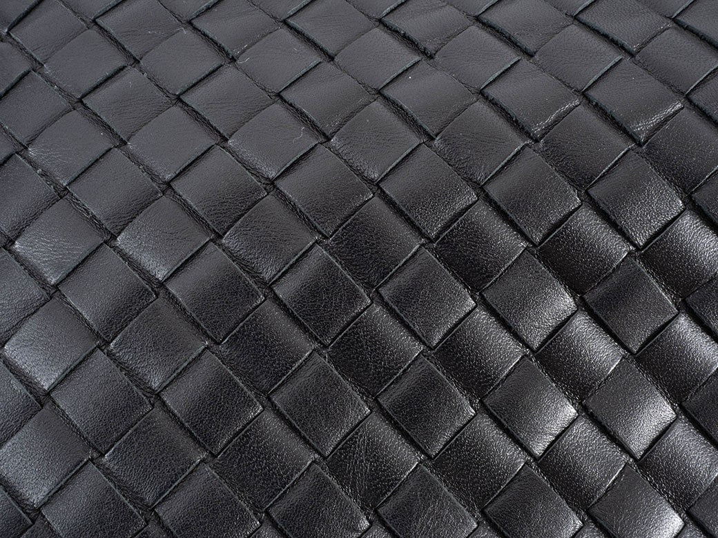 Bottega Veneta Intrecciato 172736 Leather Black Shoulder Bag Women Preowned19