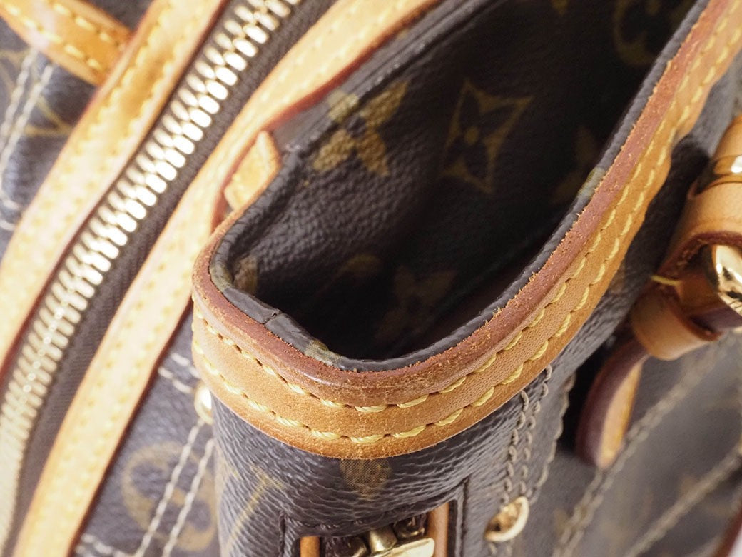 LOUIS VUITTON Handbag Monogram Rivet Tote Bag M40140 Reuse Used Preowned Auth8