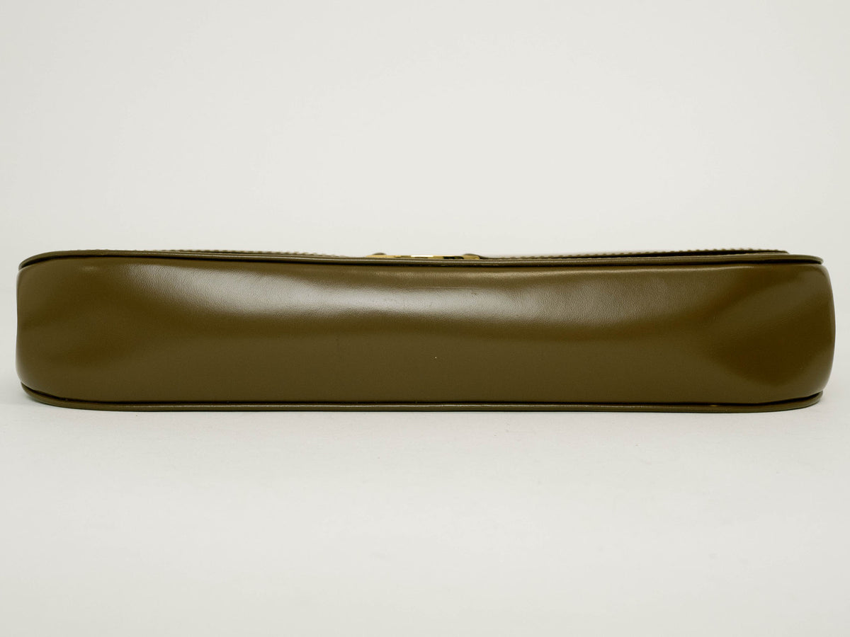 Christian Dior Vintage Dior Clutch Bag Second Bag Brown Women's Leather Belt10