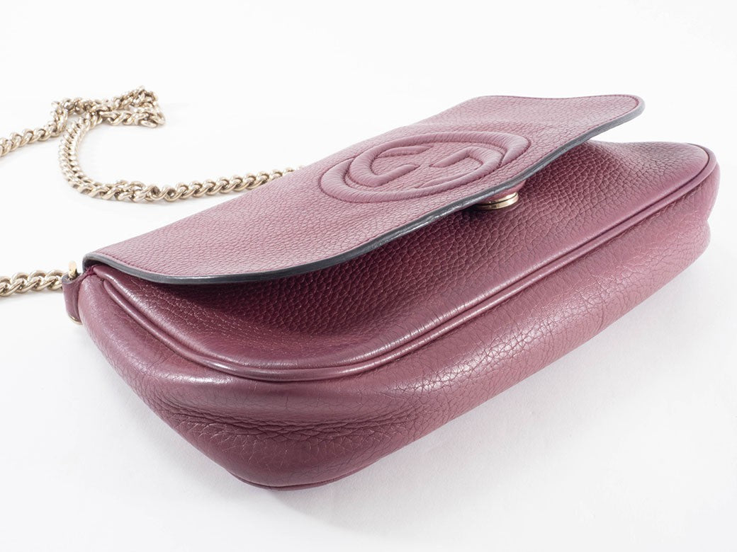 GUCCI Soho Interlocking G Chain Crossbody Shoulder Bag 336752 Womens Preowned22