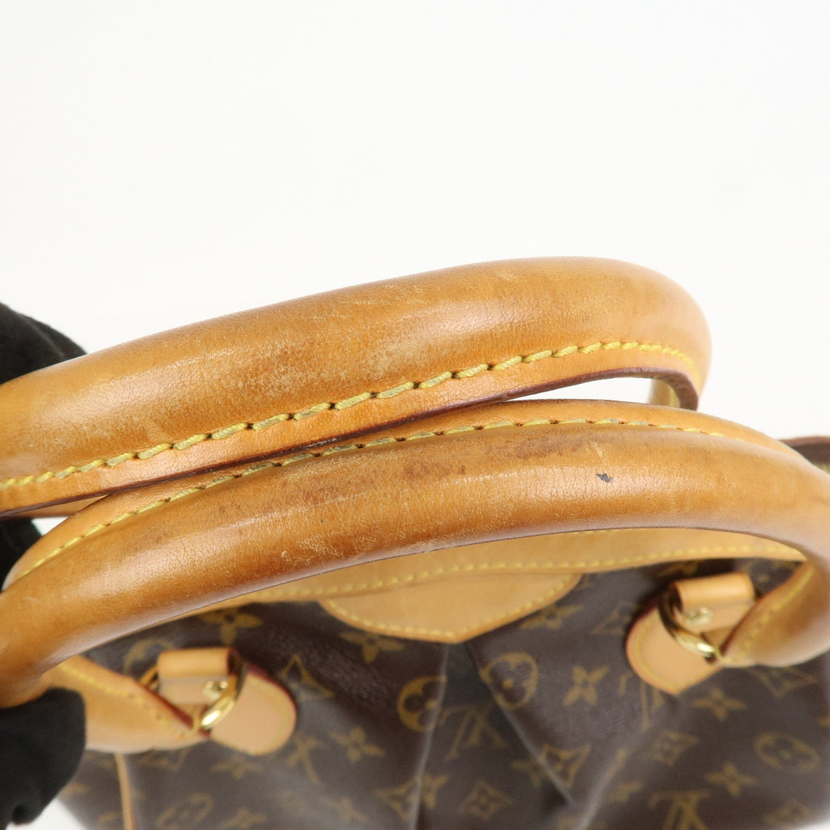 Louis Vuitton Monogram Tivoli PM Hand Bag Shoulder Bag Brown M40143 Used F/S6