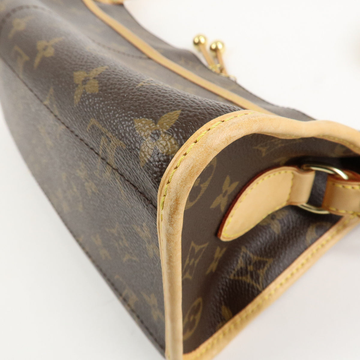 Louis Vuitton Monogram Popincourt Long Shoulder Bag Brown Large Preowned Auth14