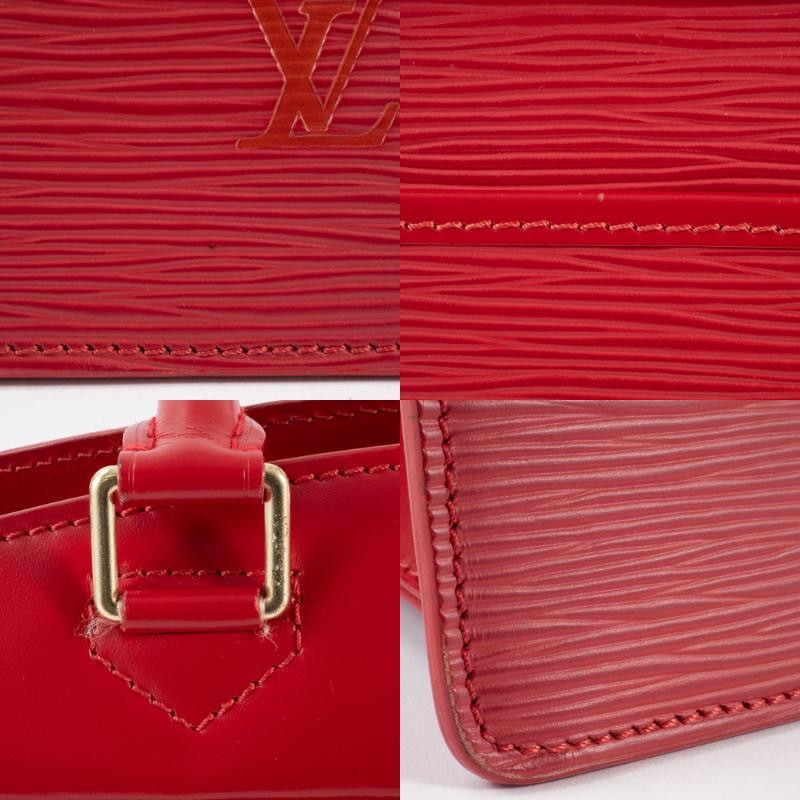 LOUIS VUITTON Riviera Womens Handbag Tote Bag Red Epi Leather Preowned Auth12
