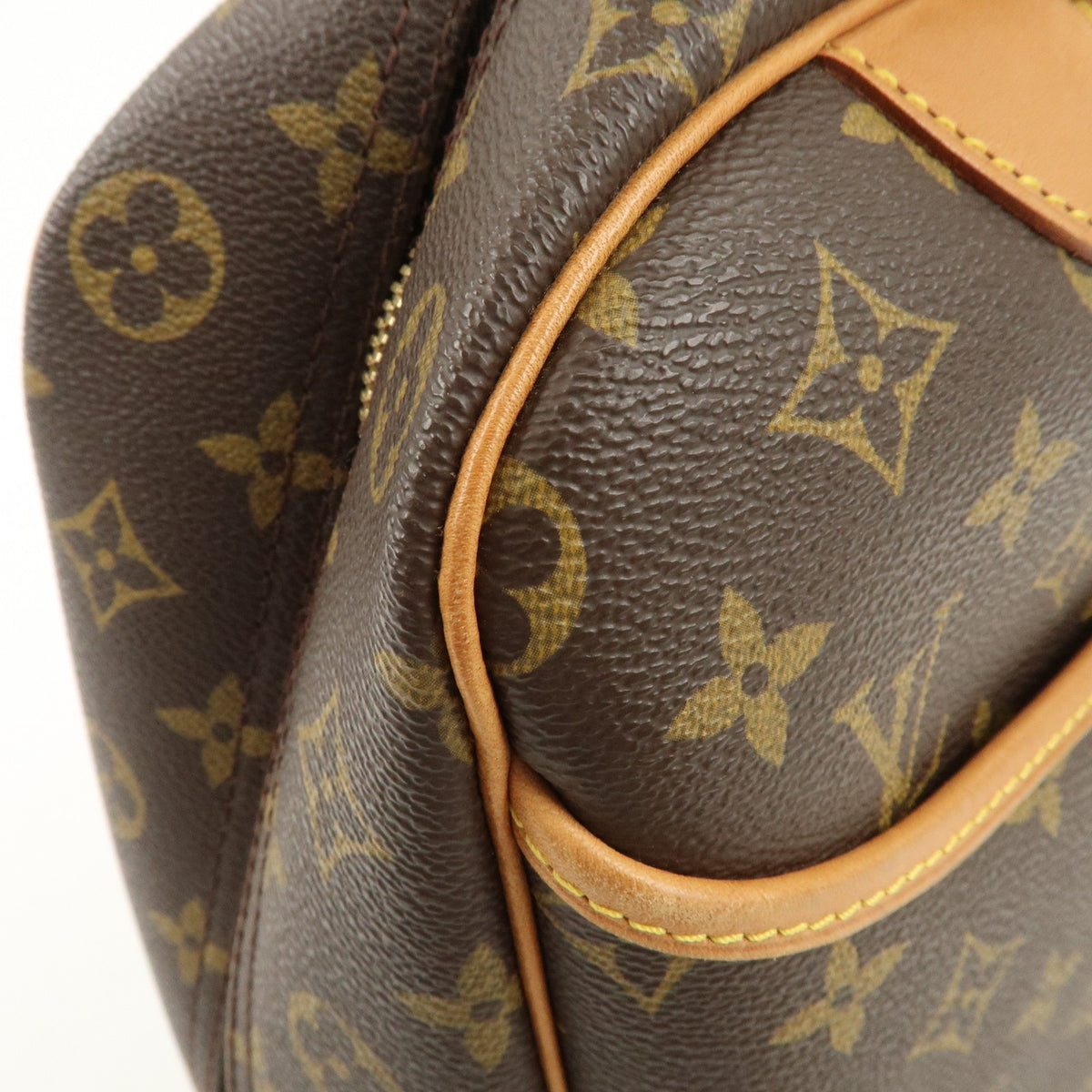 Louis Vuitton Handbag Monogram Deauville Brown M47270 Authentic Used F/S15