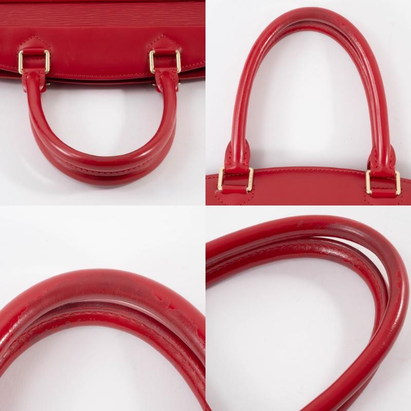 LOUIS VUITTON Riviera Womens Handbag Tote Bag Red Epi Leather Preowned Auth9