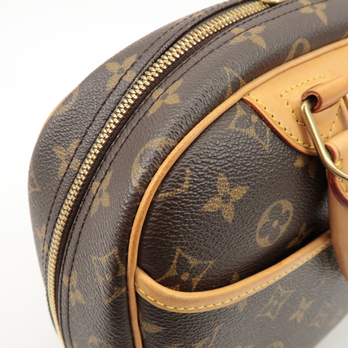 Louis Vuitton Monogram Trueville Womens Handbag Brown M42228 Preowned Auth14