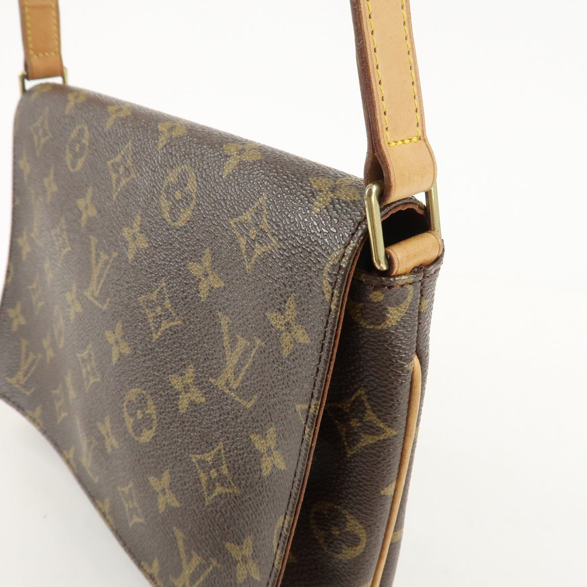 Louis Vuitton Monogram Musette Tango Short Shoulder Flap Brown M51257 Preowned12