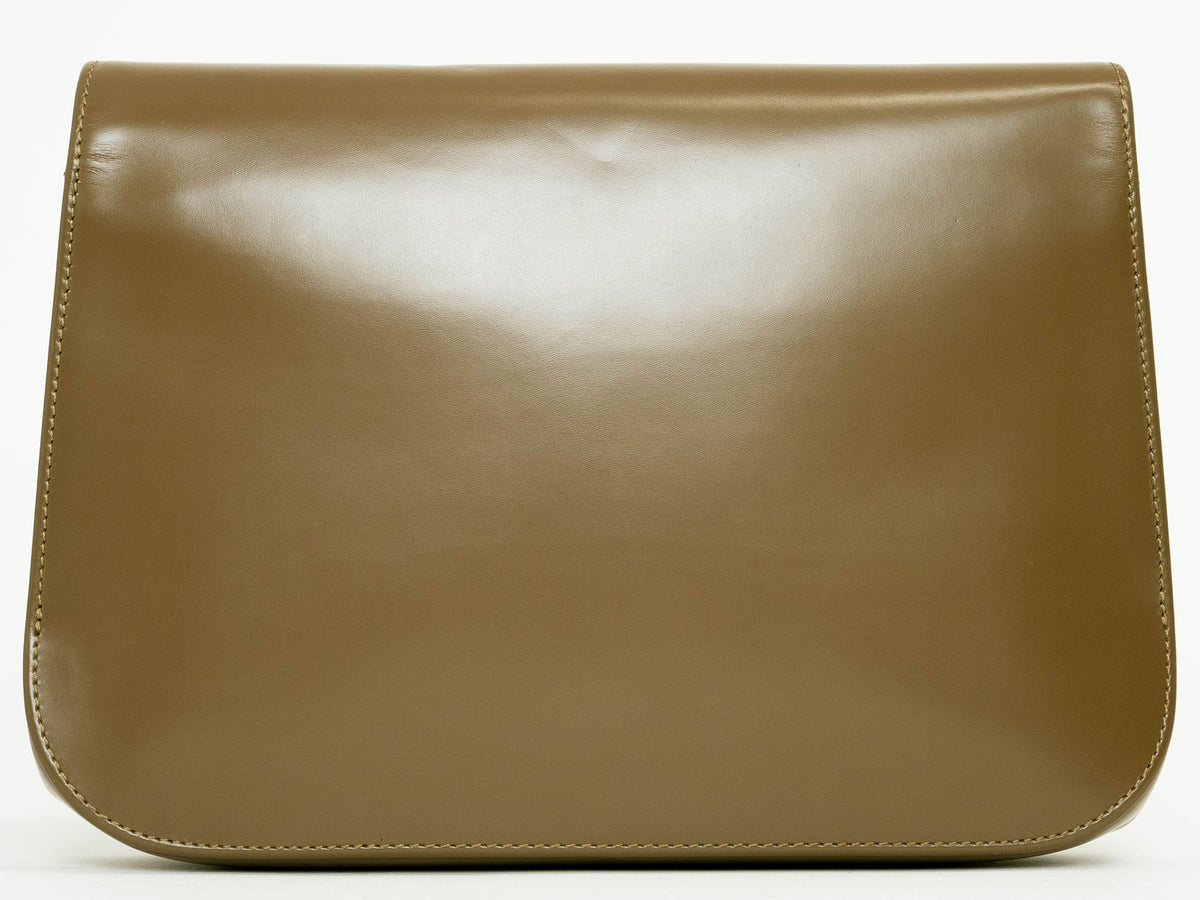 Christian Dior Vintage Dior Clutch Bag Second Bag Brown Women's Leather Belt2