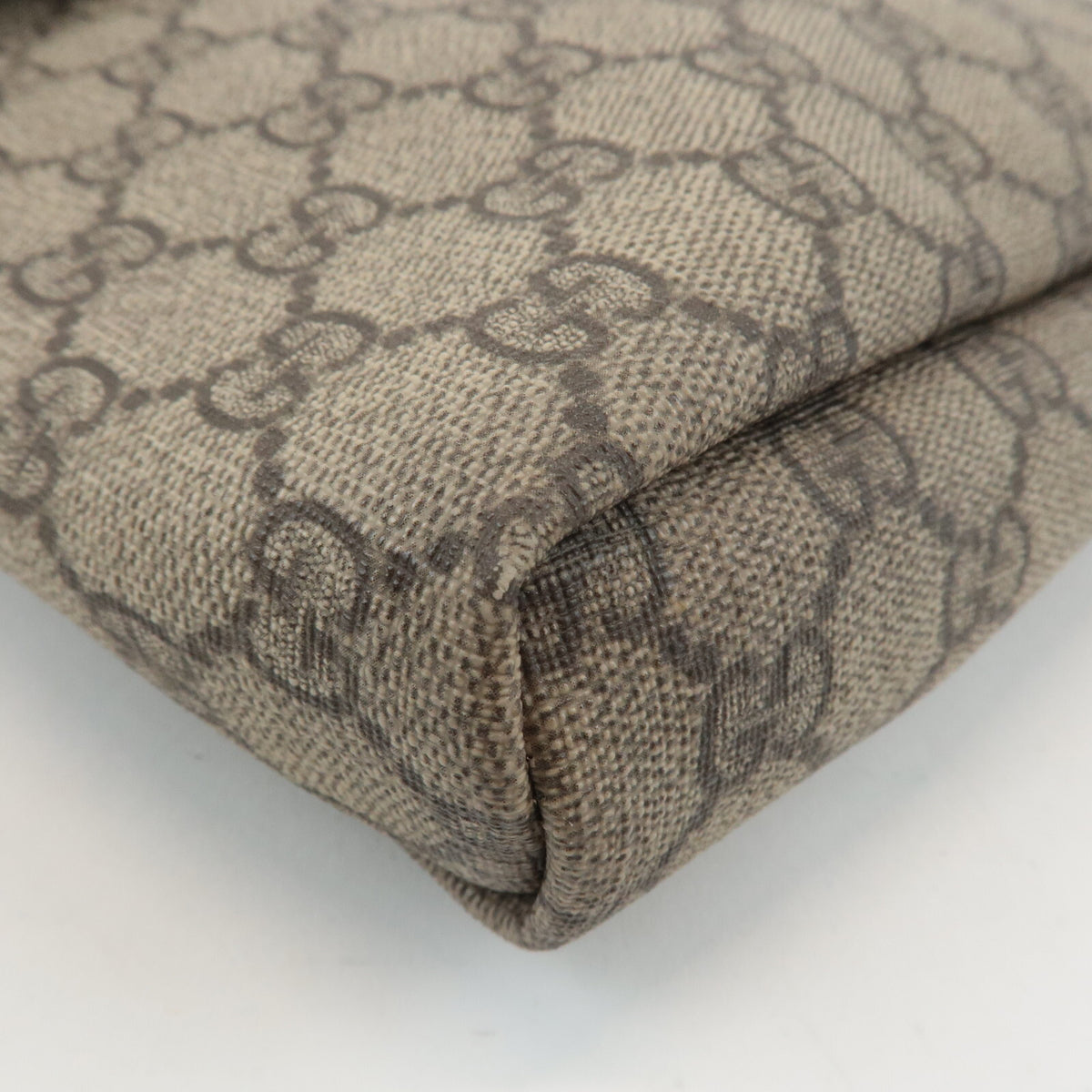 GUCCI GG Supreme Canvas Leather Beige Ivory Crossbody Shoulder Bag Preowned10