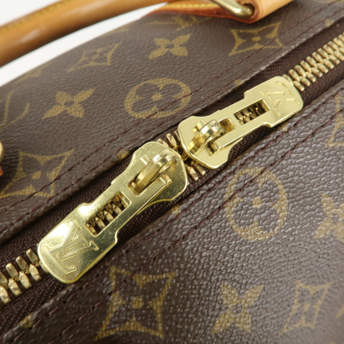 Louis Vuitton Monogram Keep All 45 Boston Bag Brown M41428 Authentic Used F/S16
