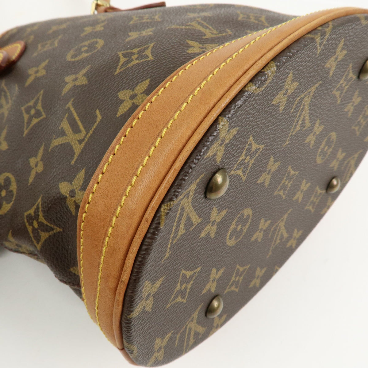 Louis Vuitton Handbag Monogram Canvas Bucket PM Brown M42238 Authentic Used F/S13