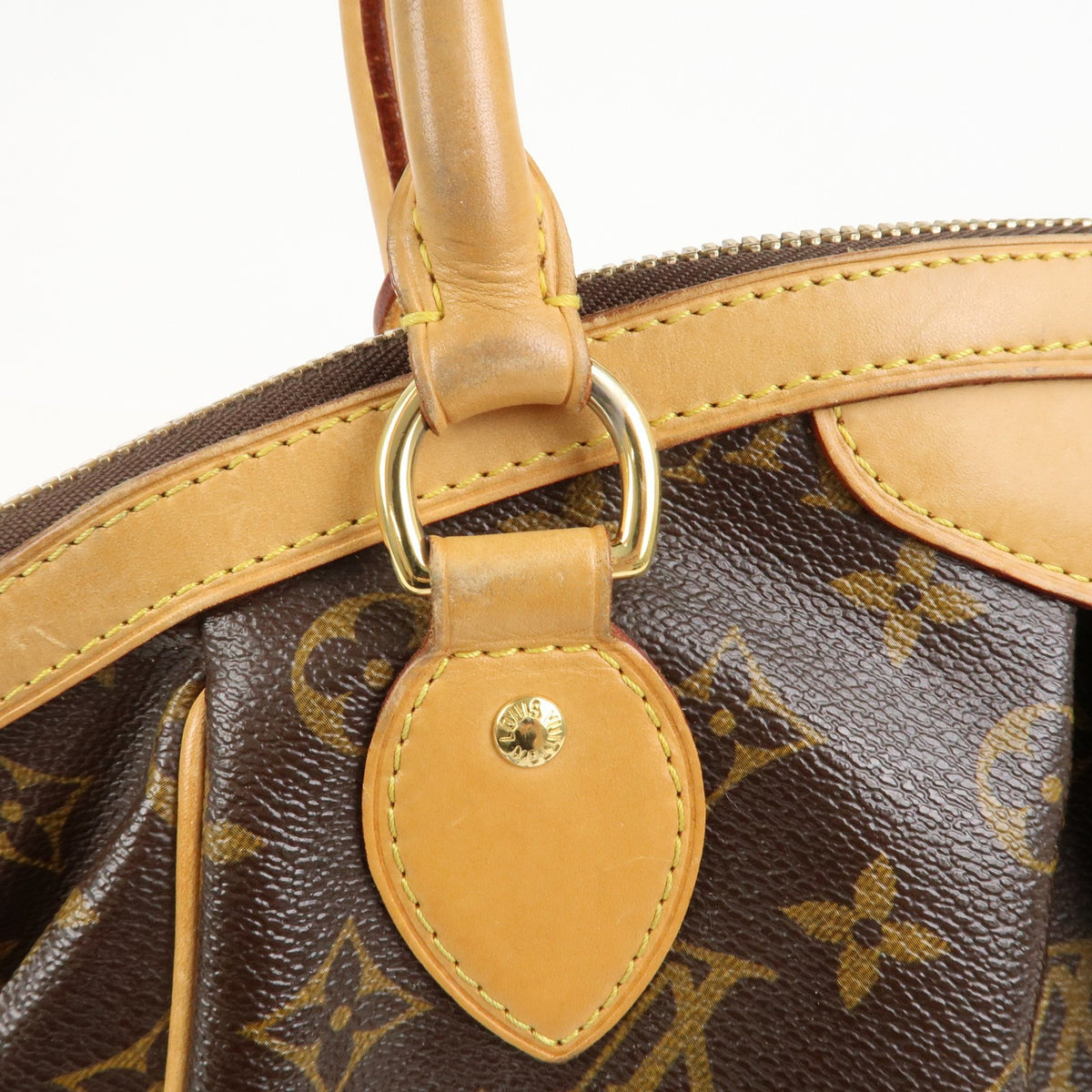 Louis Vuitton Monogram Tivoli PM Hand Bag Shoulder Bag Brown M40143 Used F/S8
