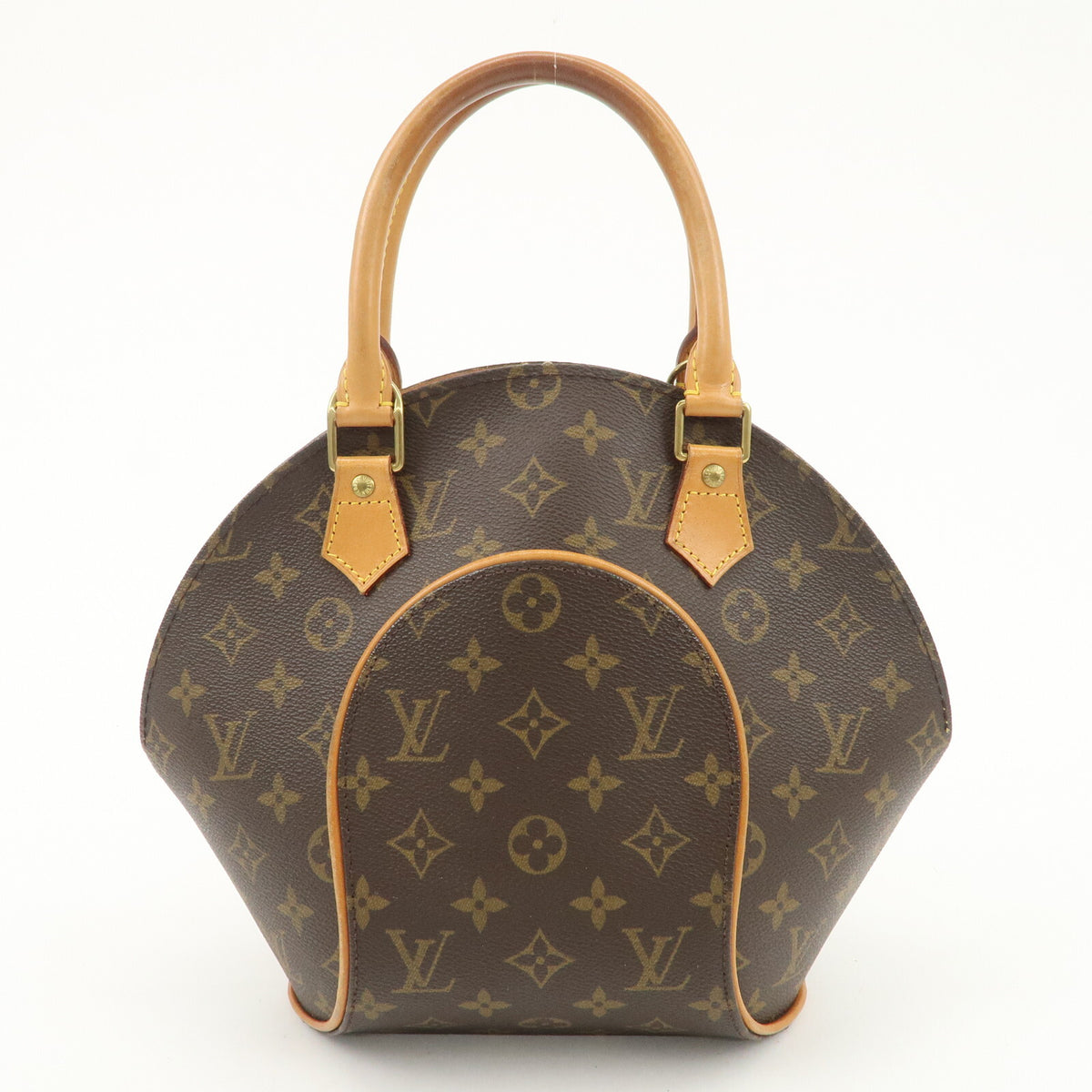 Authentic Louis Vuitton Monogram Ellipse PM Hand Bag Brown M51127 Used F/S1
