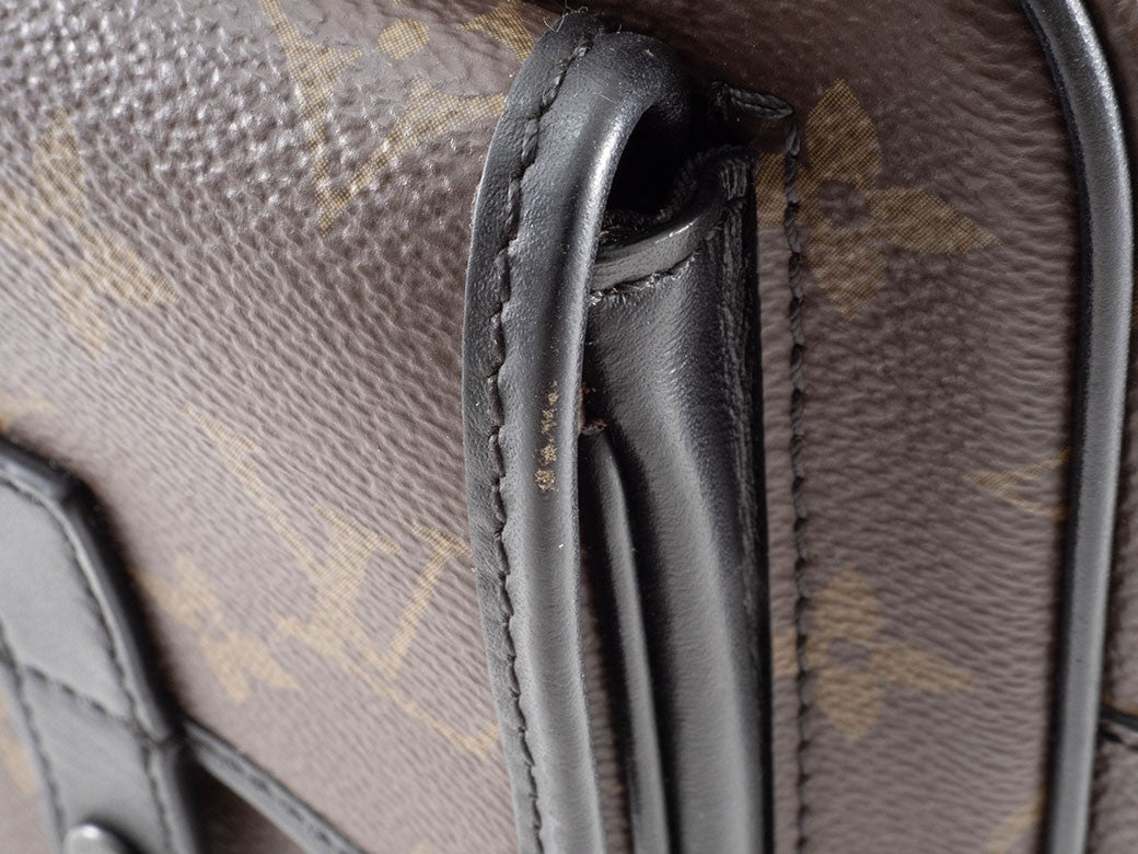 Louis Vuitton Christopher Wearable Wallet Shoulder Men's Monogram Brown Used6
