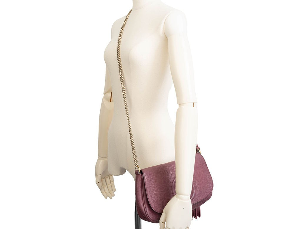 GUCCI Soho Interlocking G Chain Crossbody Shoulder Bag 336752 Womens Preowned9