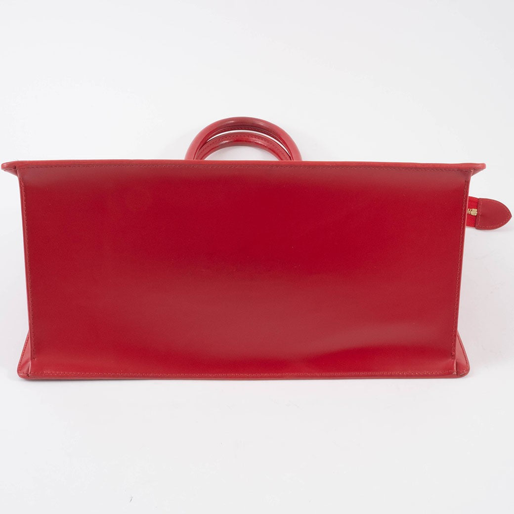 LOUIS VUITTON Riviera Womens Handbag Tote Bag Red Epi Leather Preowned Auth5