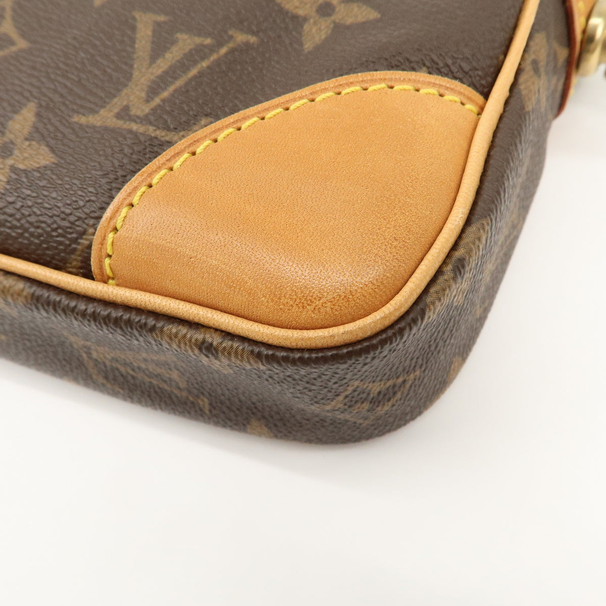 Louis Vuitton Monogram Marly Dragonne GM Clutch Bag Brown M51825 Auth Used F/S10