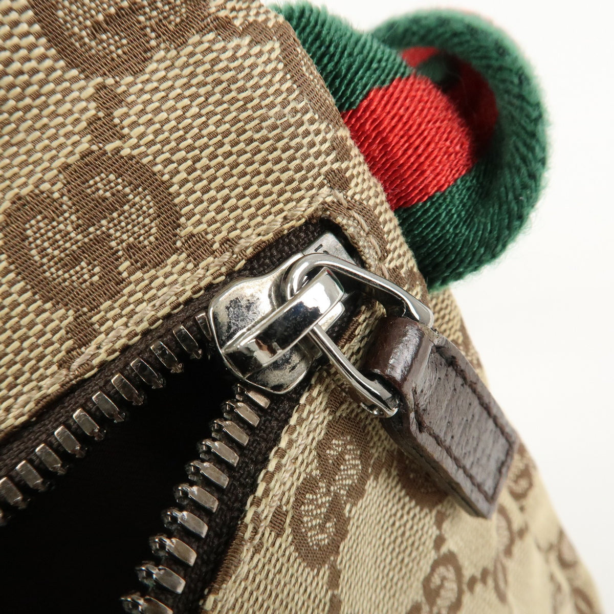 GUCCI GG Canvas Leather Waist Bag Crossbody Bag Beige Brown 28566 Auth Used F/S18