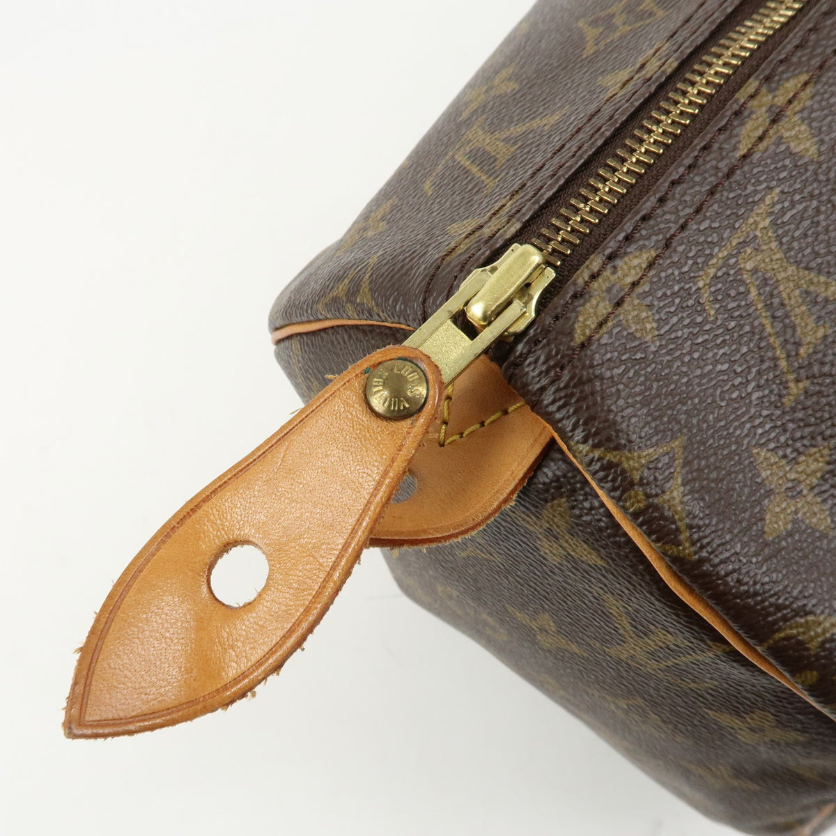 Louis Vuitton Monogram Speedy 40 Hand Bag Boston Bag Brown M41522 Auth Used F/S17