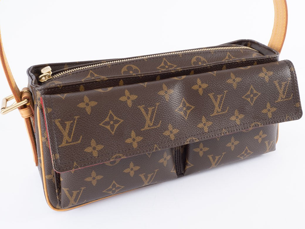 Louis Vuitton Bag Vivacite MM Monogram Shoulder Bag M51164 Reuse Used Preowned1