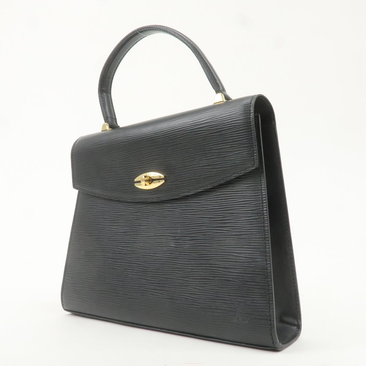 LOUIS VUITTON Malesherbes Handbag Epi Leather Black Noir M52372 Preowned Auth2