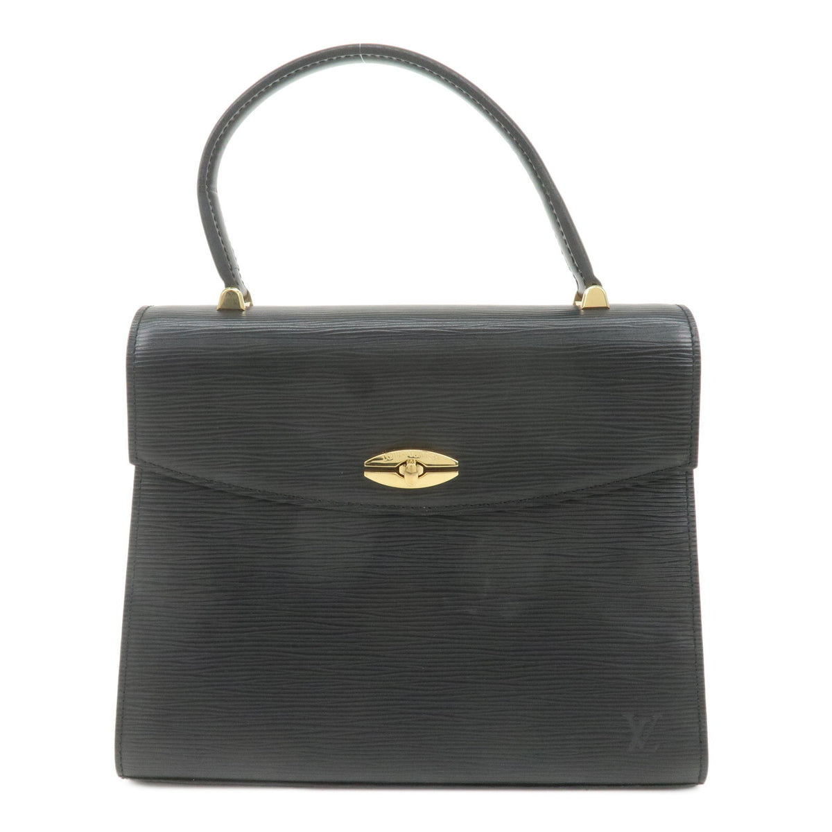 LOUIS VUITTON Malesherbes Handbag Epi Leather Black Noir M52372 Preowned Auth0