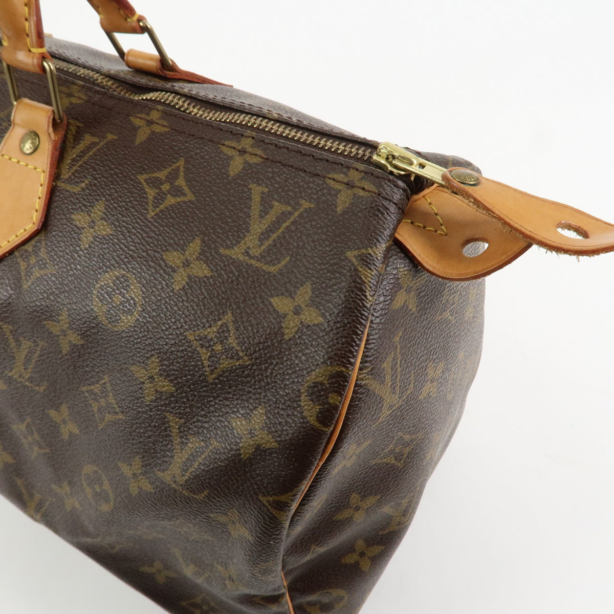 Louis Vuitton Monogram Speedy 40 Hand Bag Boston Bag Brown M41522 Auth Used F/S14