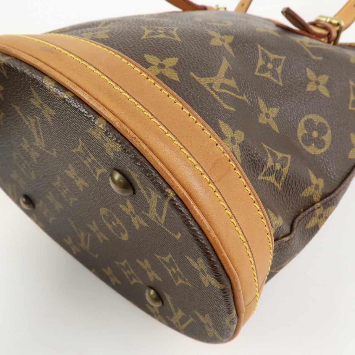 Louis Vuitton Handbag Monogram Canvas Bucket PM Brown M42238 Authentic Used F/S12