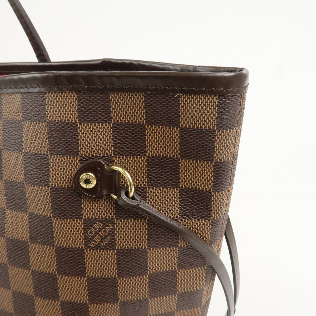 Louis Vuitton Neverfull MM Damier Ebene Tote Shoulder Bag Brown Preowned Auth11
