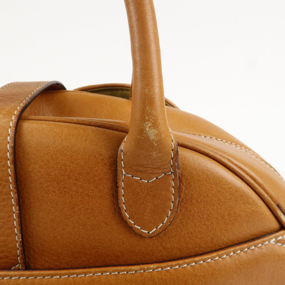 Christian Dior Double Saddle Bag Leather Tote Bag Handbag Preowned Auth7