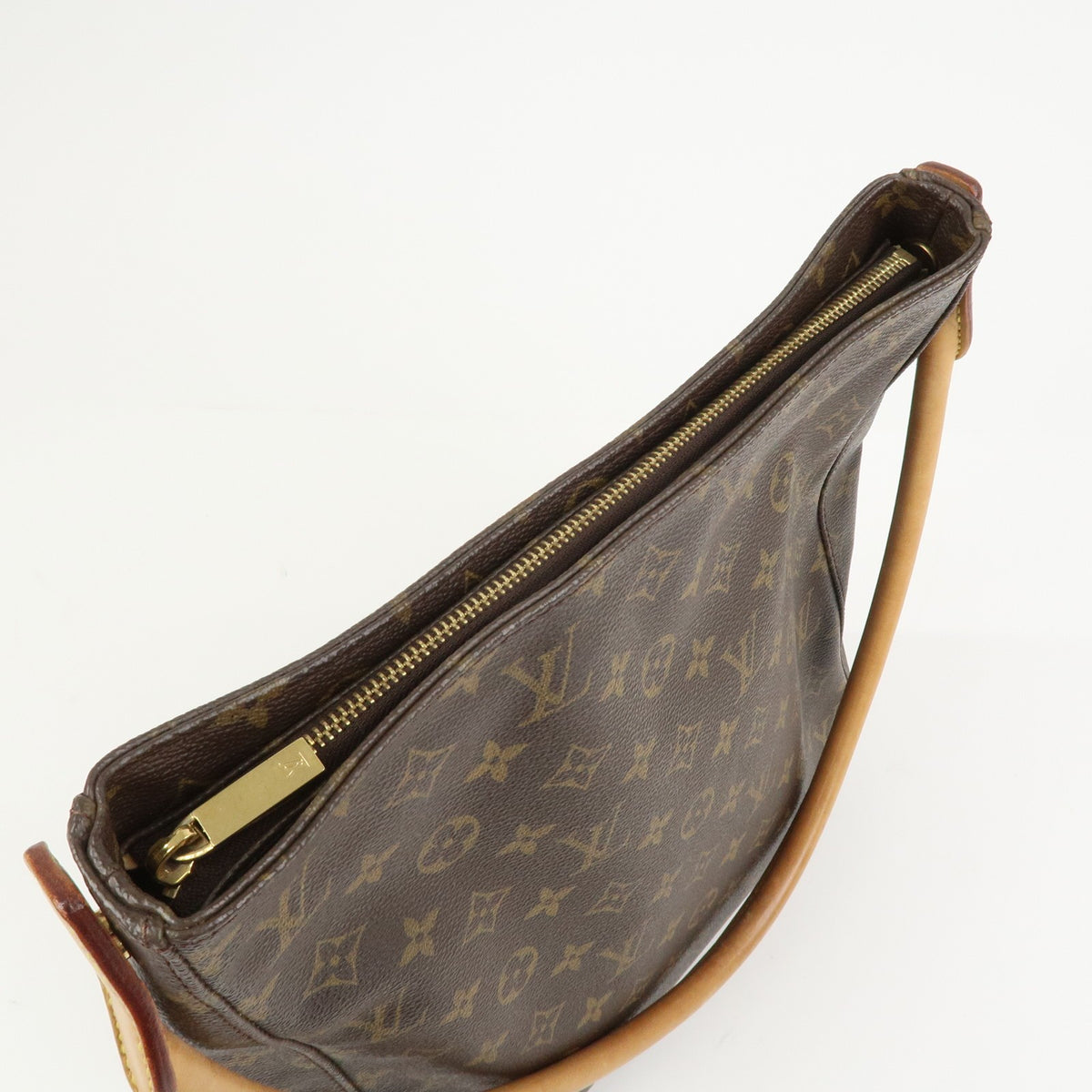 Louis Vuitton Shoulder Bag Monogram Looping GM Bown M51145 Authentic Used F/S19
