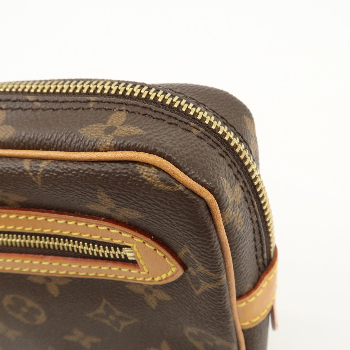 Louis Vuitton Monogram Marly Dragonne GM Clutch Bag Brown M51825 Auth Used F/S11
