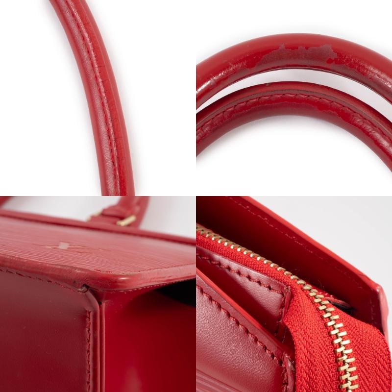LOUIS VUITTON Riviera Womens Handbag Tote Bag Red Epi Leather Preowned Auth14