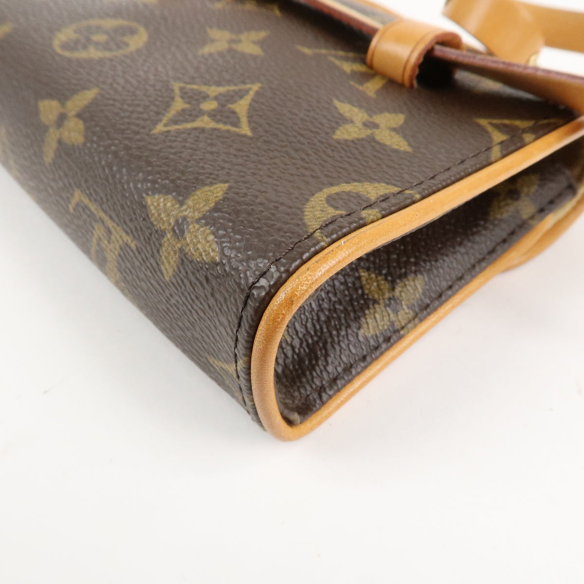 Louis Vuitton Monogram Pochette Florentine Waist Bag Belt XS M51855 Used F/S12