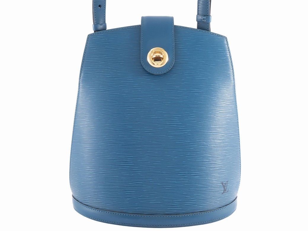 LOUIS VUITTON Cluny Epi Leather Toledo Blue Shoulder Bag M55225 Preowned Auth1