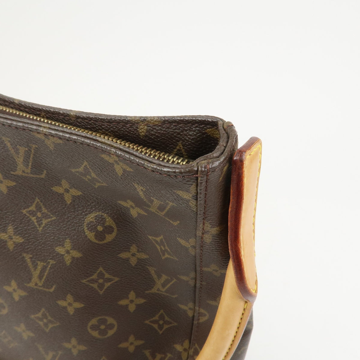 Louis Vuitton Shoulder Bag Monogram Looping GM Bown M51145 Authentic Used F/S15