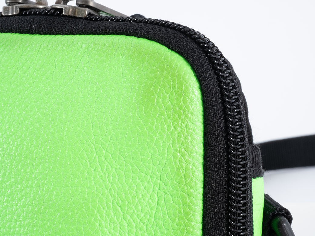 BALENCIAGA Explorer Crossbody Shoulder Bag Green Leather 593329 Pouch Preowned11