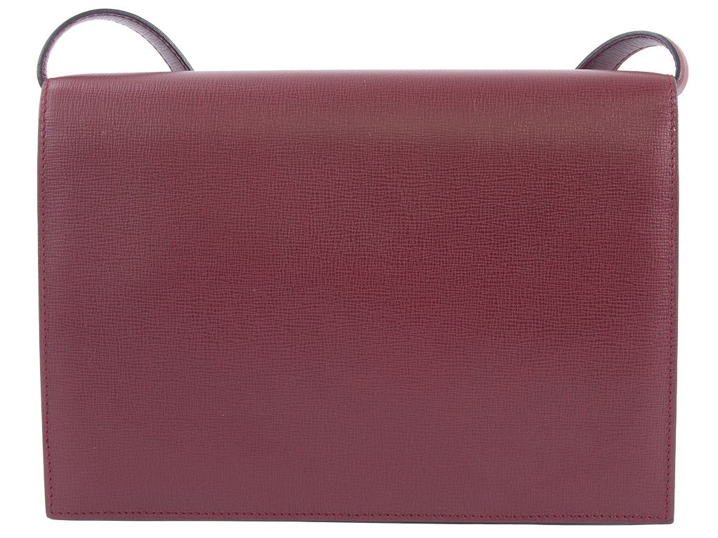 CARTIER Must de Cartier Bordeaux Leather Short Crossbody Shoulder Bag Preowned1