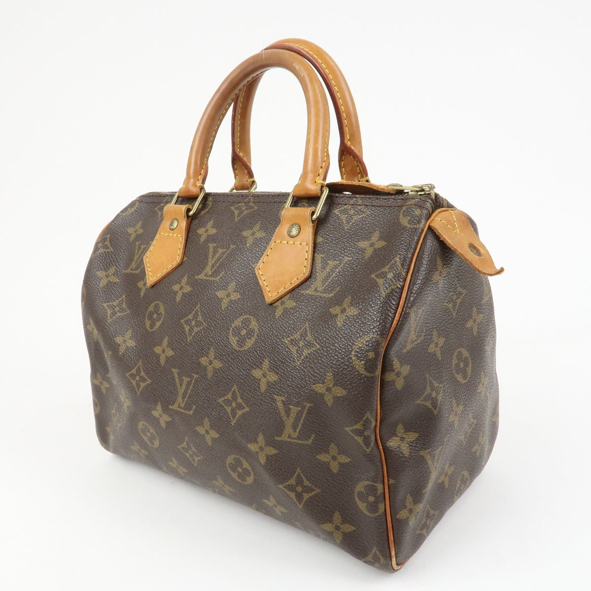 Louis Vuitton Monogram Speedy 25 Boston Bag Hand Bag Brown M41528 Auth Used F/S2