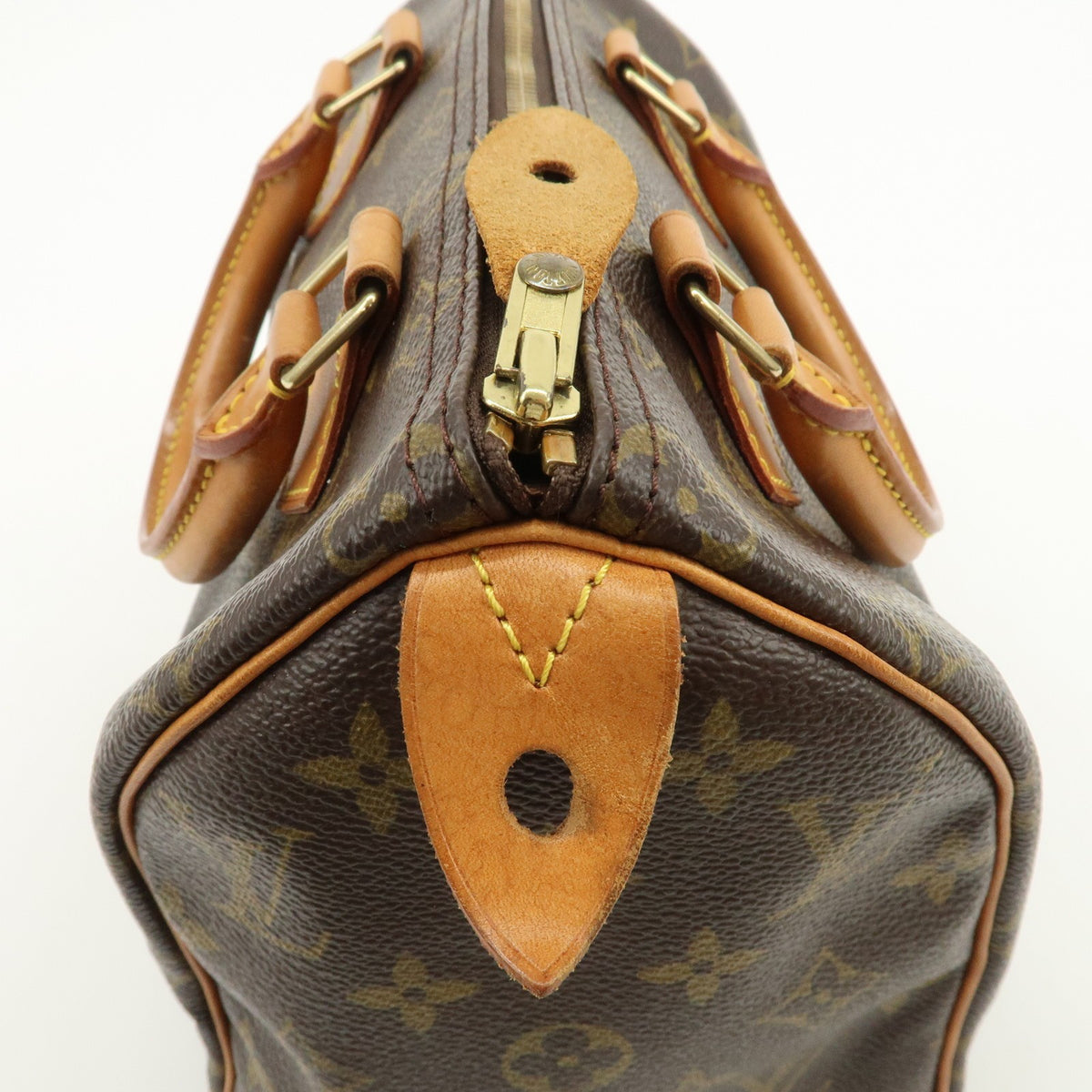 Louis Vuitton Monogram Speedy 25 Boston Bag Hand Bag Brown M41528 Auth Used F/S14