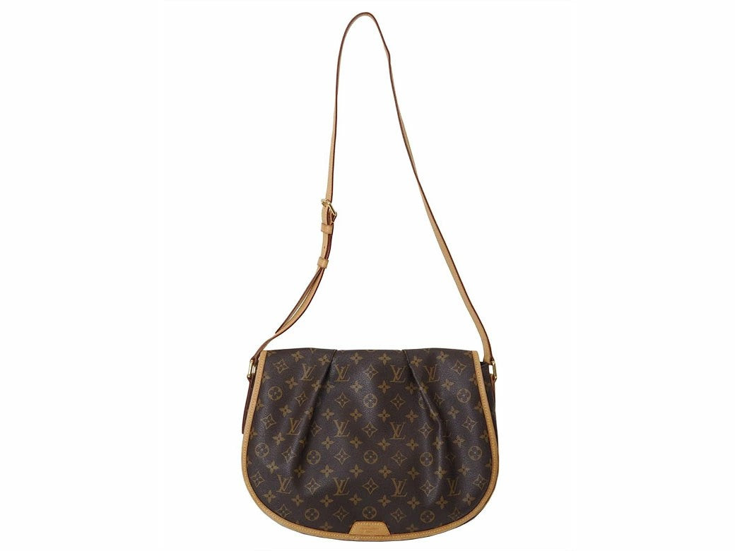 Louis Vuitton Menilmontant MM Monogram Canvas Crossbody Shoulder Bag Preowned1