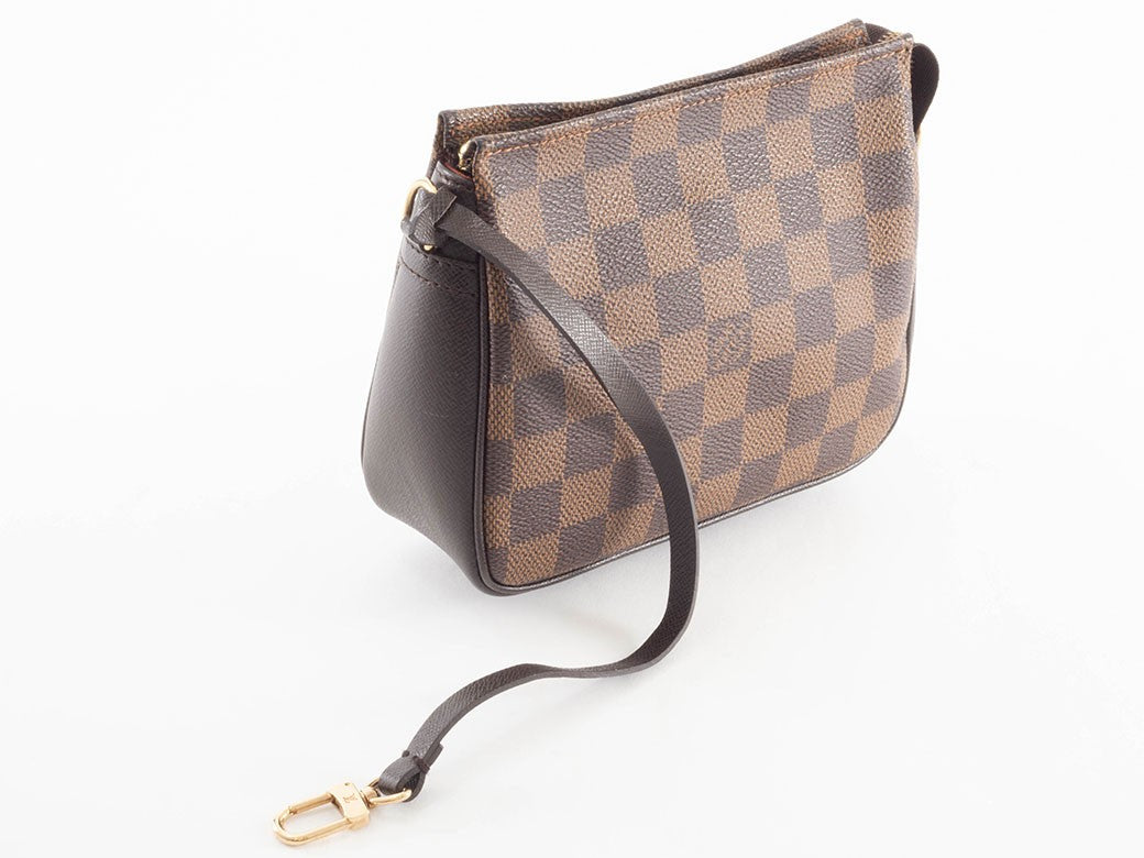 Louis Vuitton Trousses Makeup N51982 Damier Ebene Canvas Handbag Preowned14