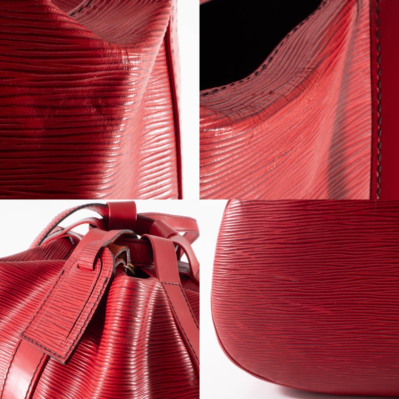 Louis Vuitton Epi Leather Randonnee GM Backpack Red M43087 Womens Preowned Auth16