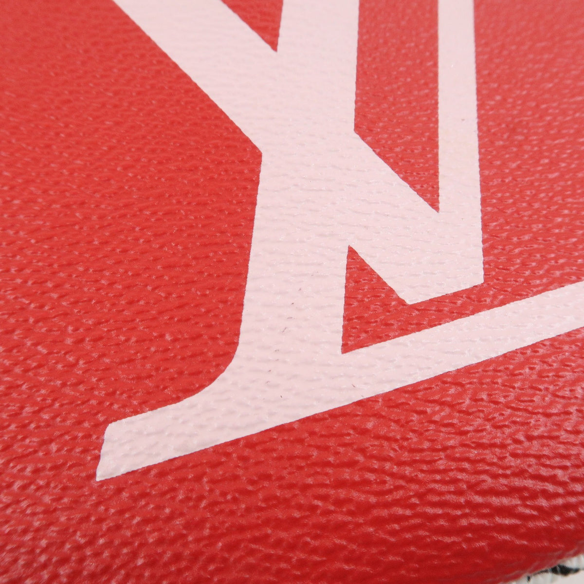 Louis Vuitton Monogram Giant Pochette Double Zip Pouch Rouge M67561 Used F/S13