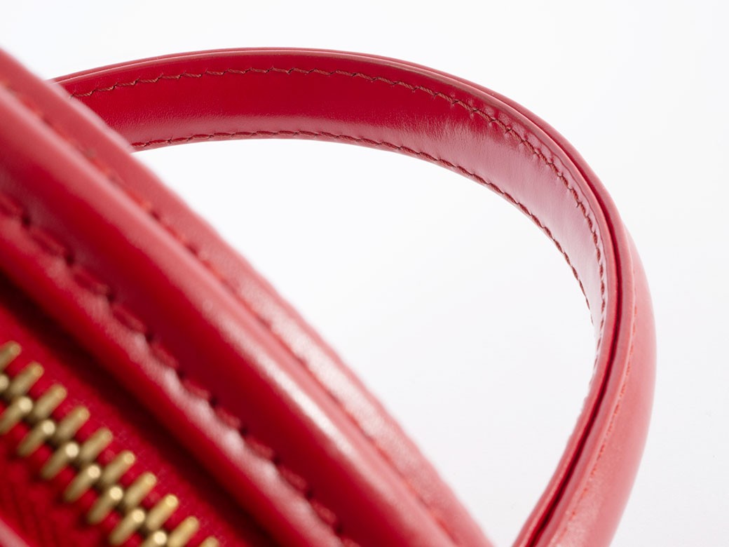Auth Louis Vuitton Bag Cannes Vanity Bag Epi Castilian Red M48037 Reuse Used17