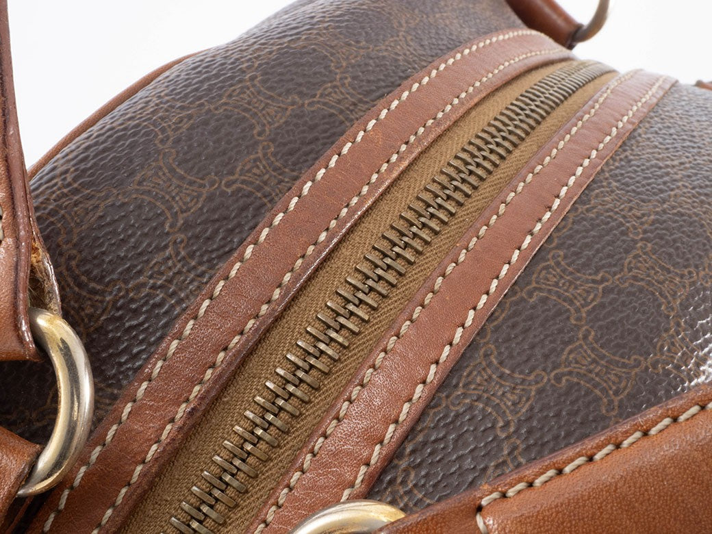 Celine Bag Macadam Handbag Brown MC97 Reuse Used Preowned20