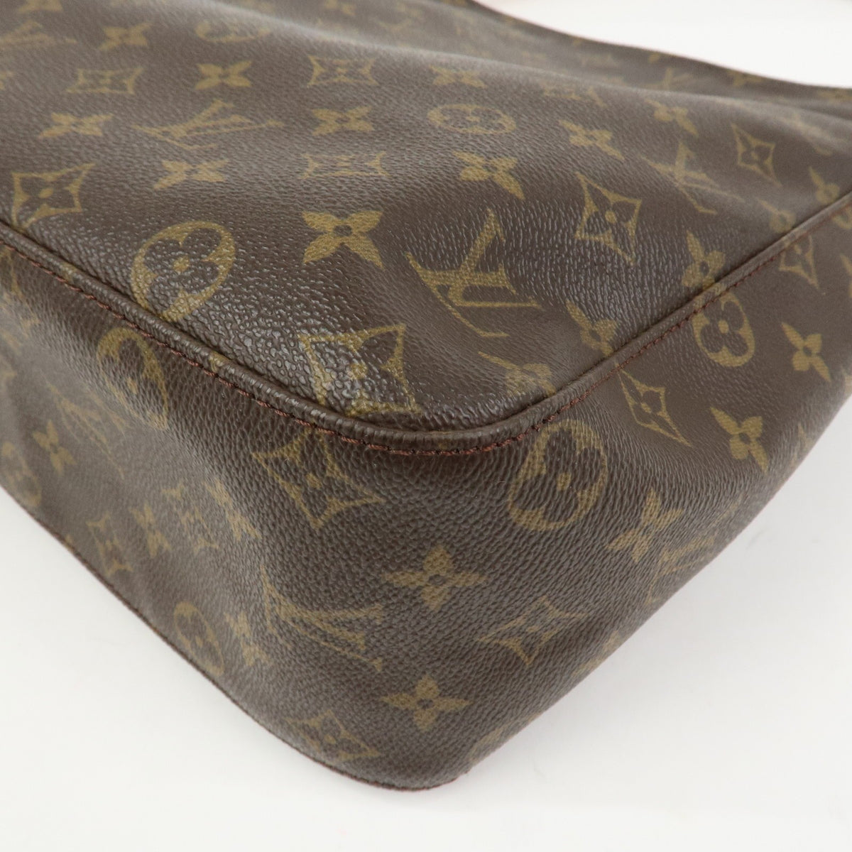 Louis Vuitton Shoulder Bag Monogram Looping GM Bown M51145 Authentic Used F/S13