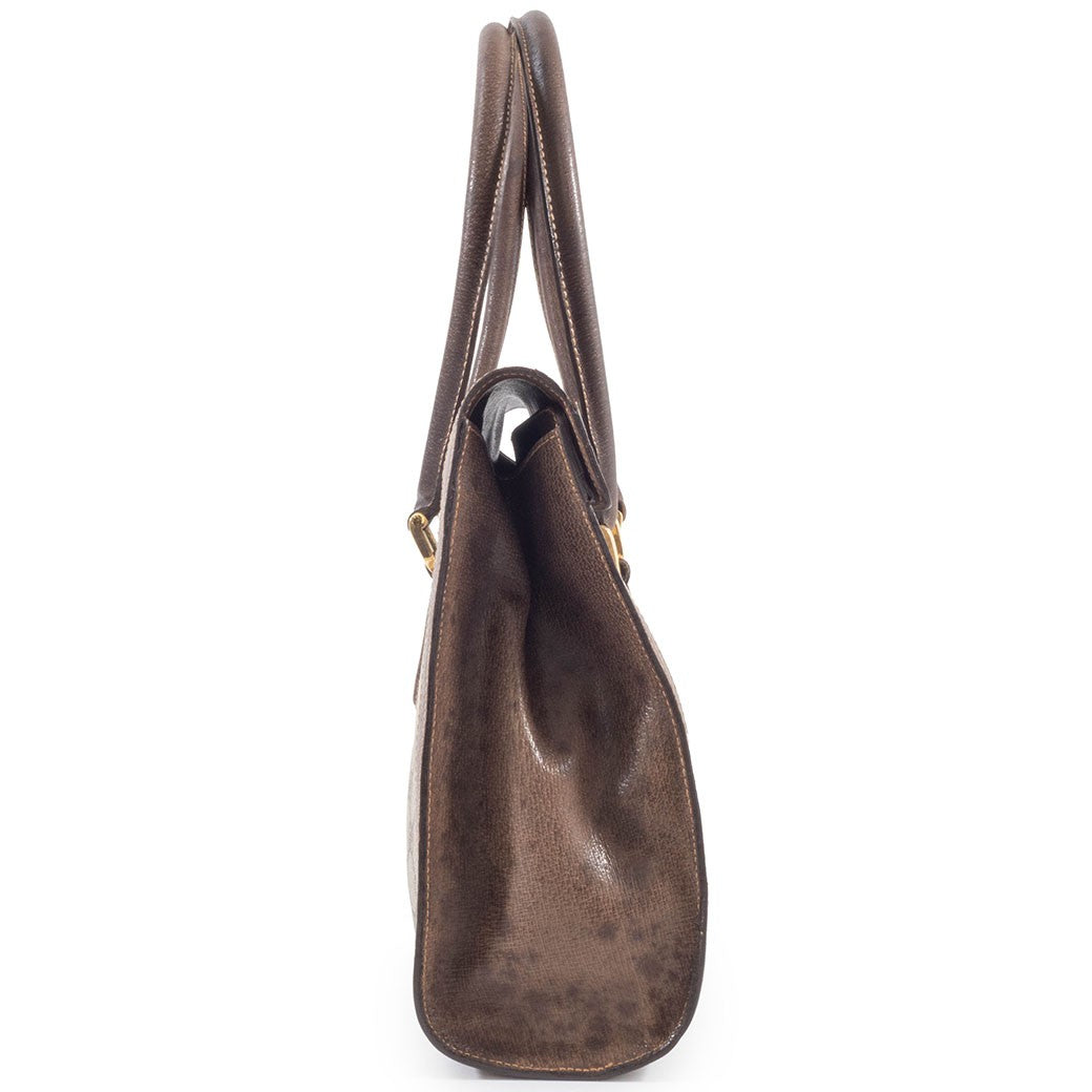 GUCCI Old Gucci Web Line Sherry Handbag Shoulder Interlocking Preowned Auth6