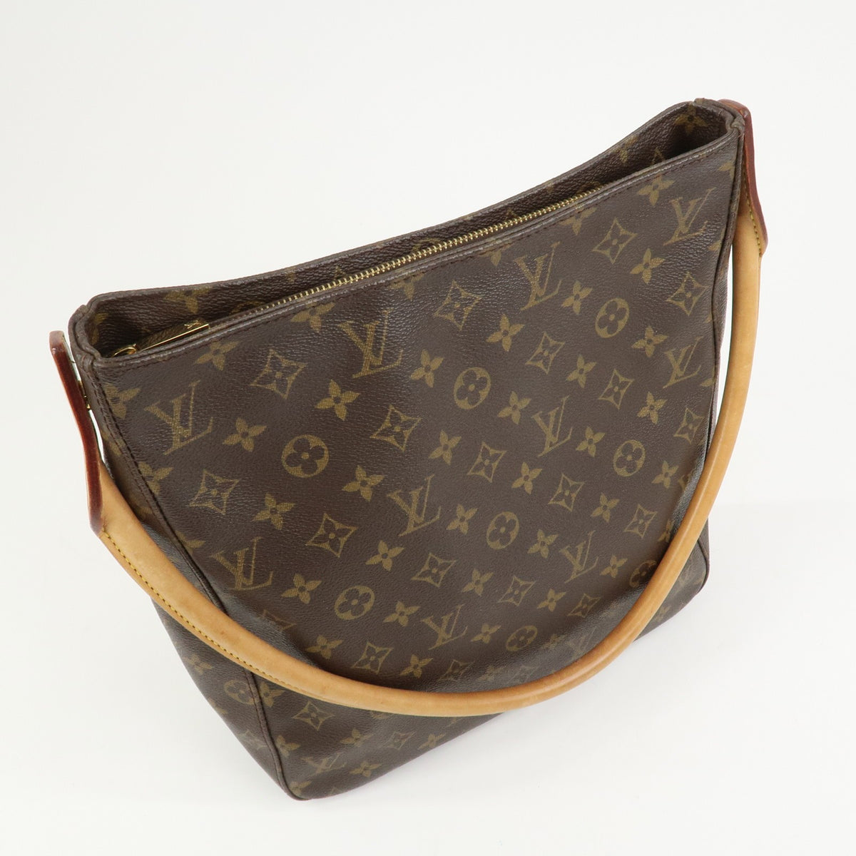 Louis Vuitton Shoulder Bag Monogram Looping GM Bown M51145 Authentic Used F/S3